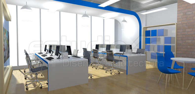 diseño de oficinas en 3d bogota