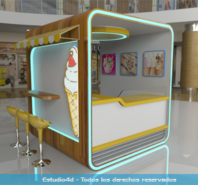 Muebles para venta de helados Bogota