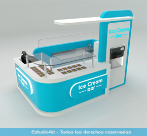 diseño de kioscos para helados